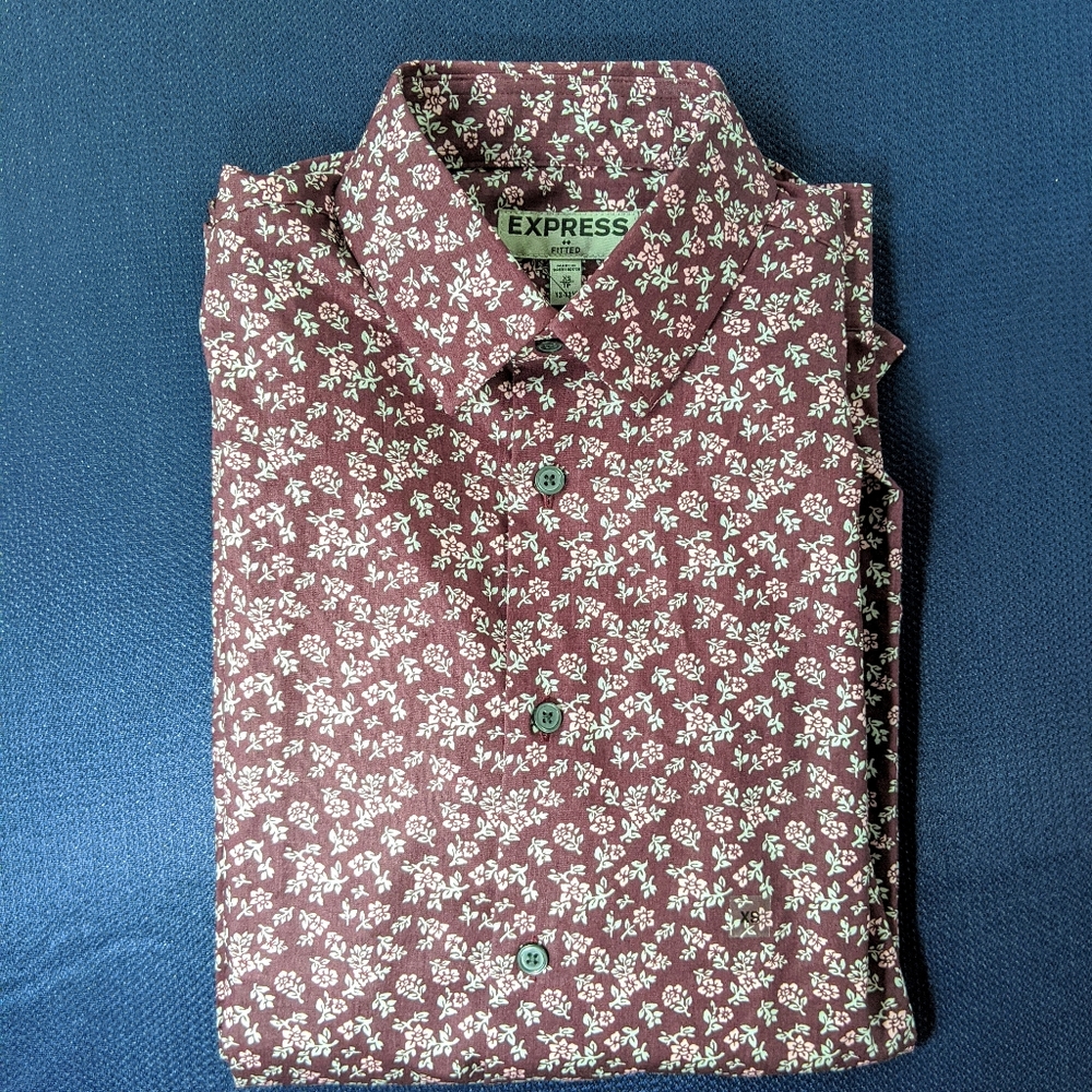 EXPRESS Floral Dress Shirt